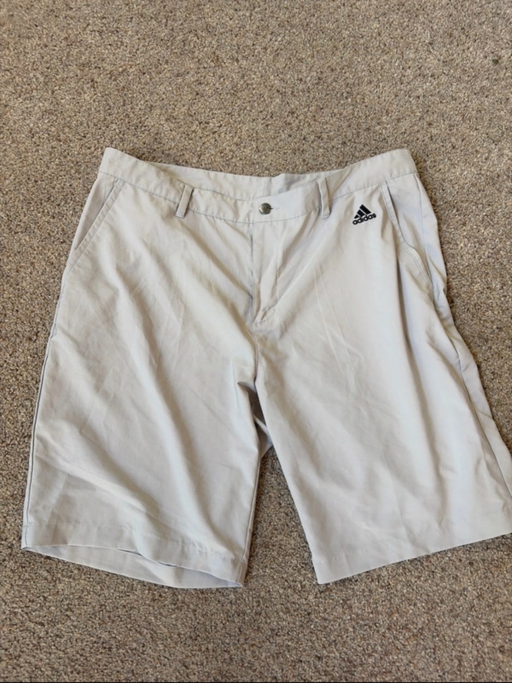 adidas Men’s Light Gray Athletic Golf Shorts
